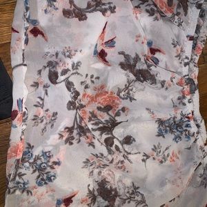 Rue21 off the shoulder floral shirt